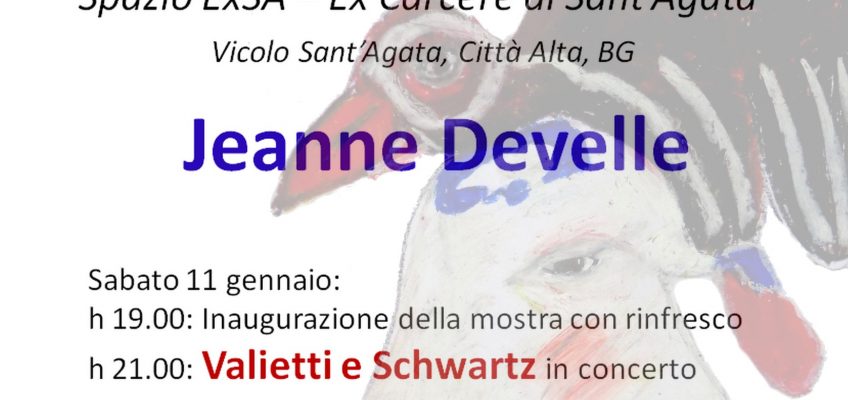 mostra di JEANNE DEVELLE e altri artisti spontanei italiani “L’Arte Spontanea. Un’arte senza frontiere” Da Sabato 11 gennaio a Domenica 19 gennaio 2020